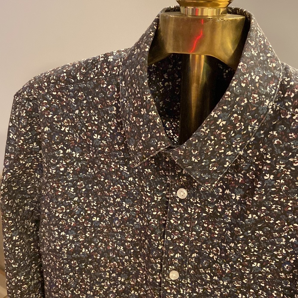 H&M Mens Slim fit | flower print dress shirt | Size S
